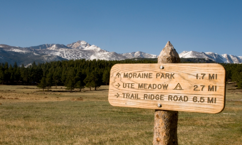 Hiking to Moraine Park