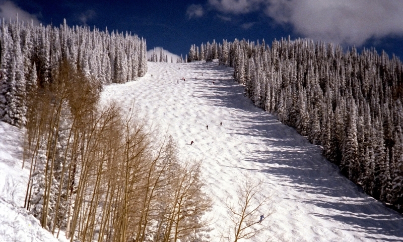 Skiing Moguls at Steamboat